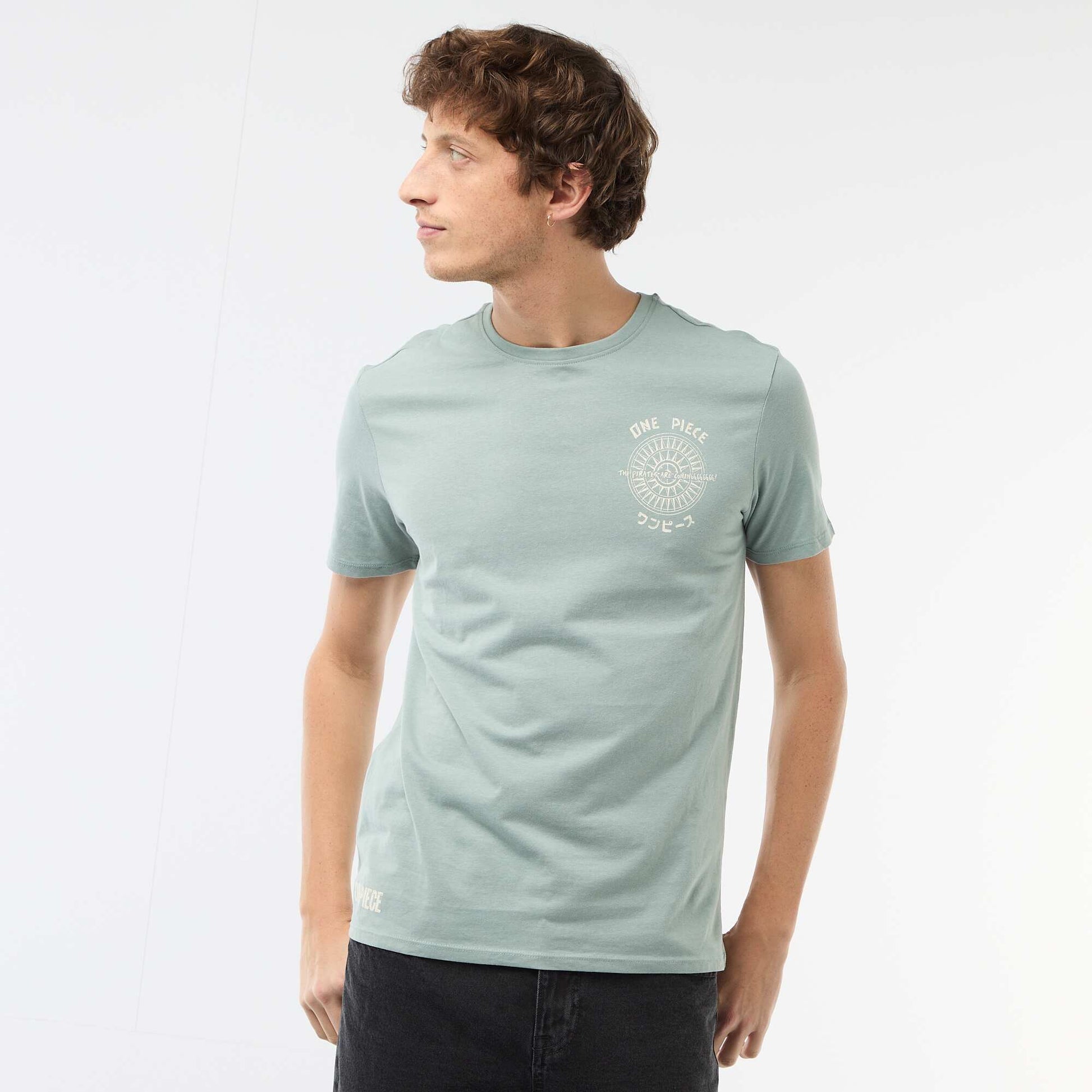 T-shirt imprimé 'One piece' VERT