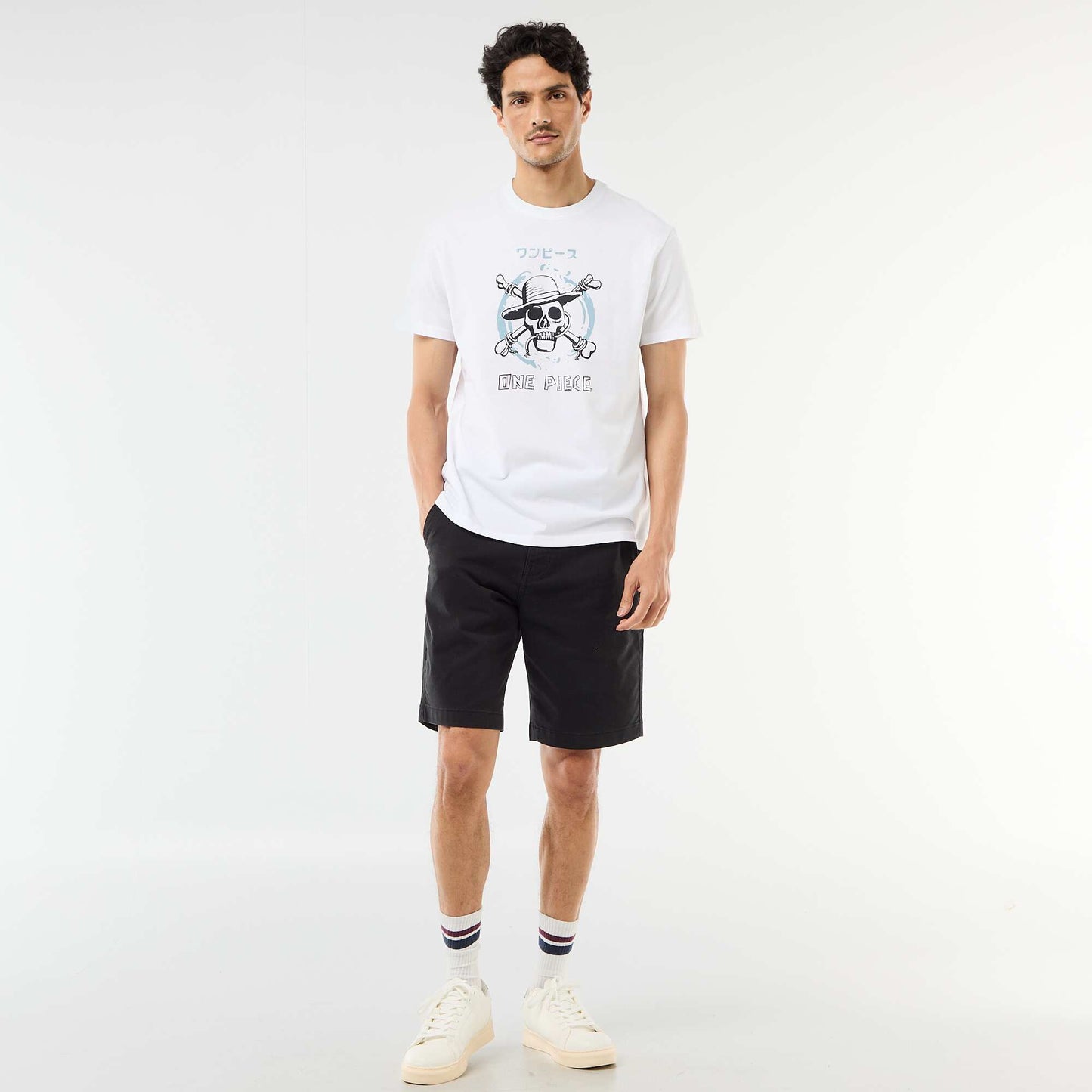 T-shirt 'One Piece' à manches courtes BLANC