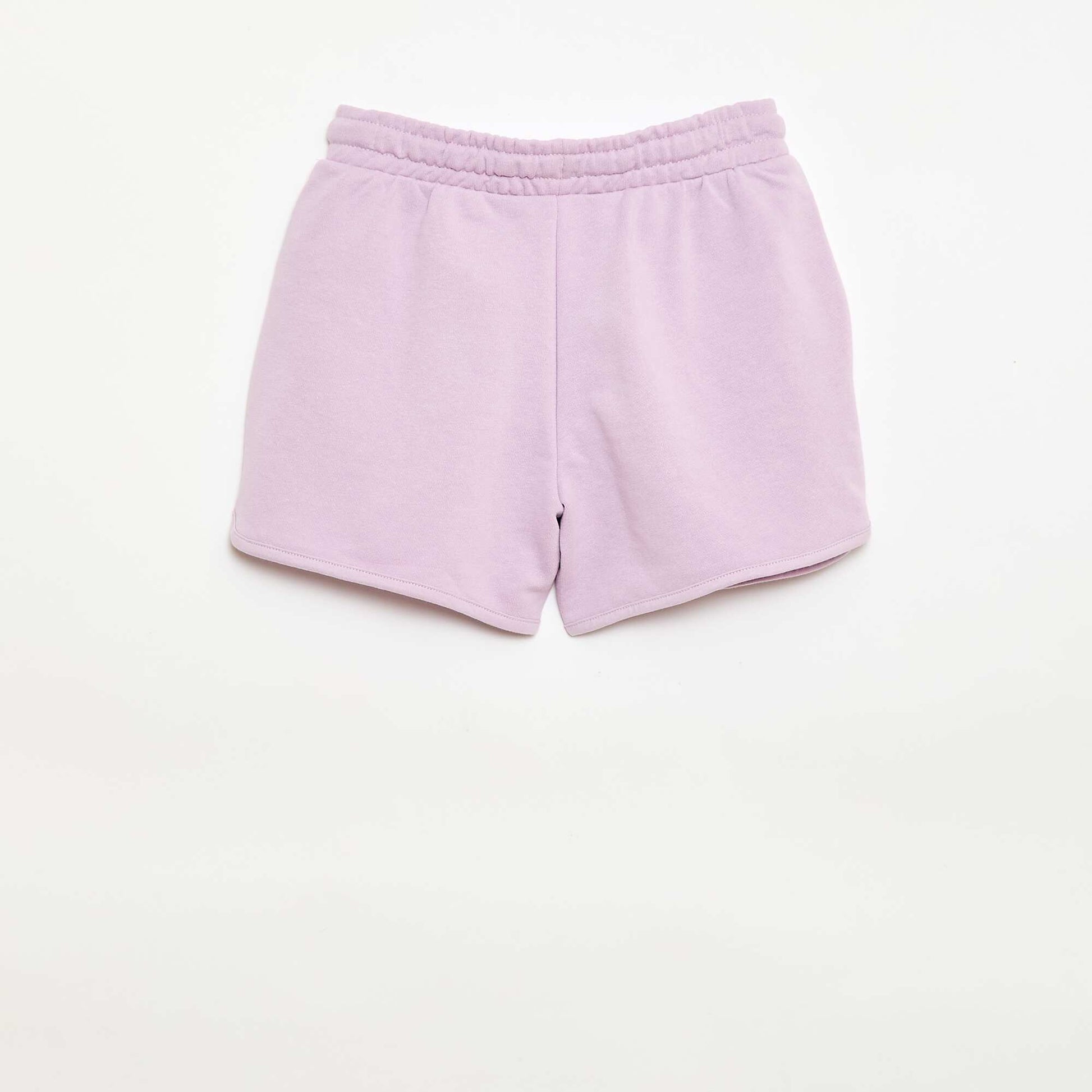 Short en french terry uni VIOLET
