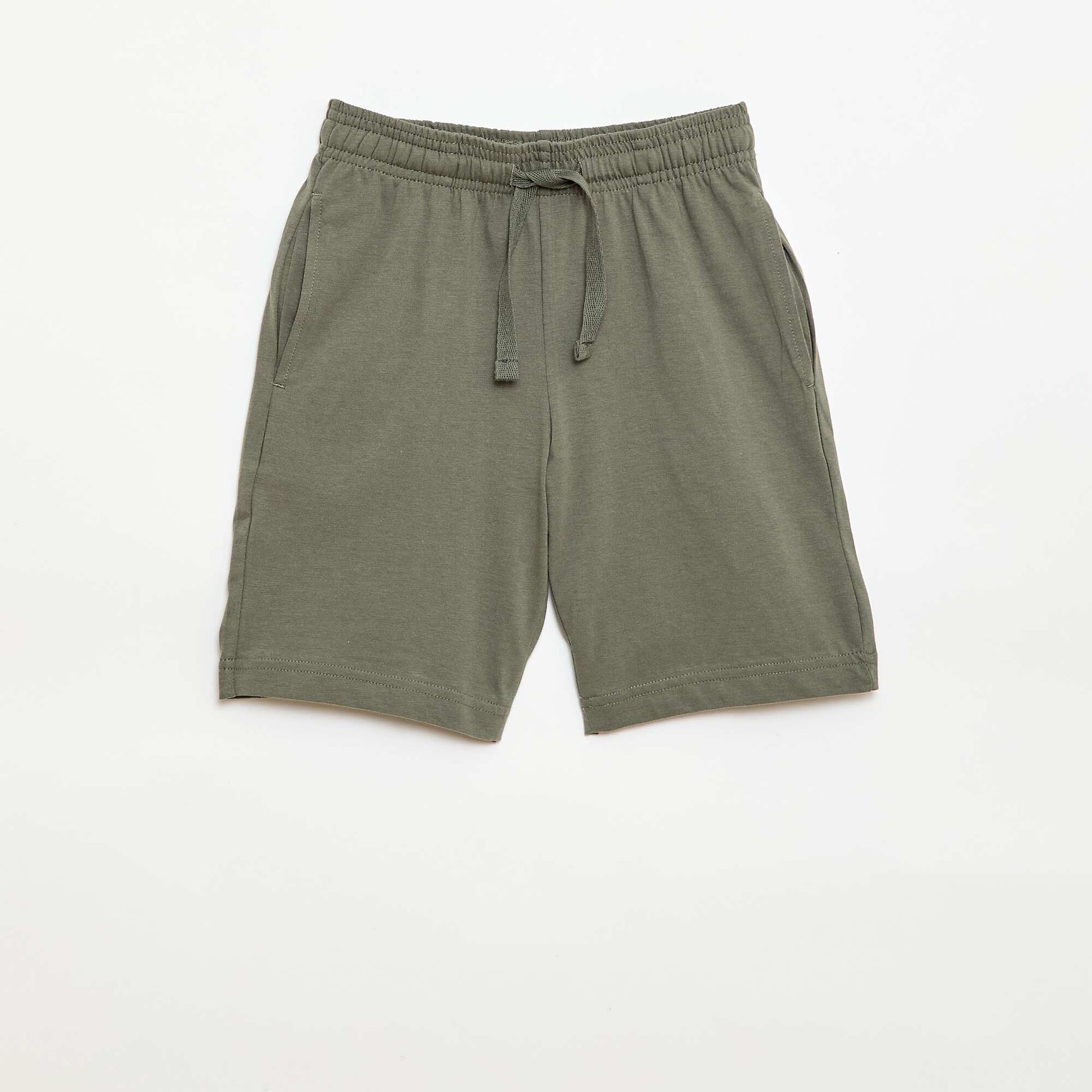 Lot de 2 shorts en jersey coton uni JAUNE