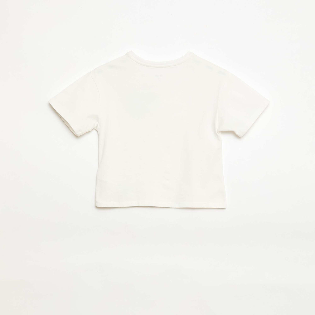 T-shirt avec patch vichy BLANC
