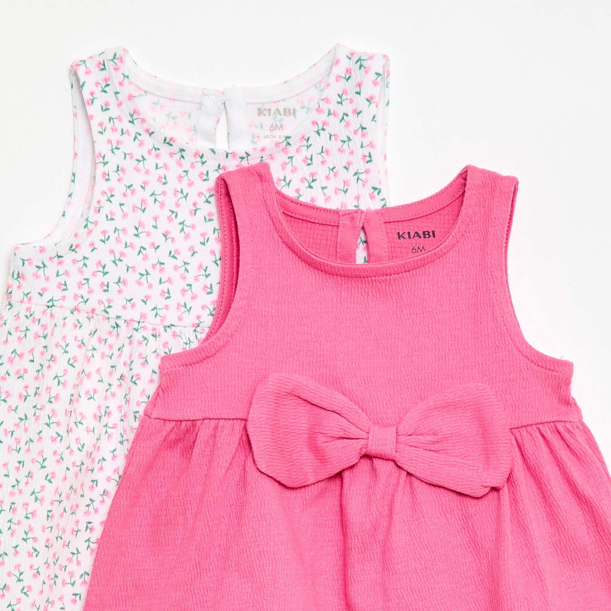 Lot de 2 robes avec nœud fantaisie ROSE