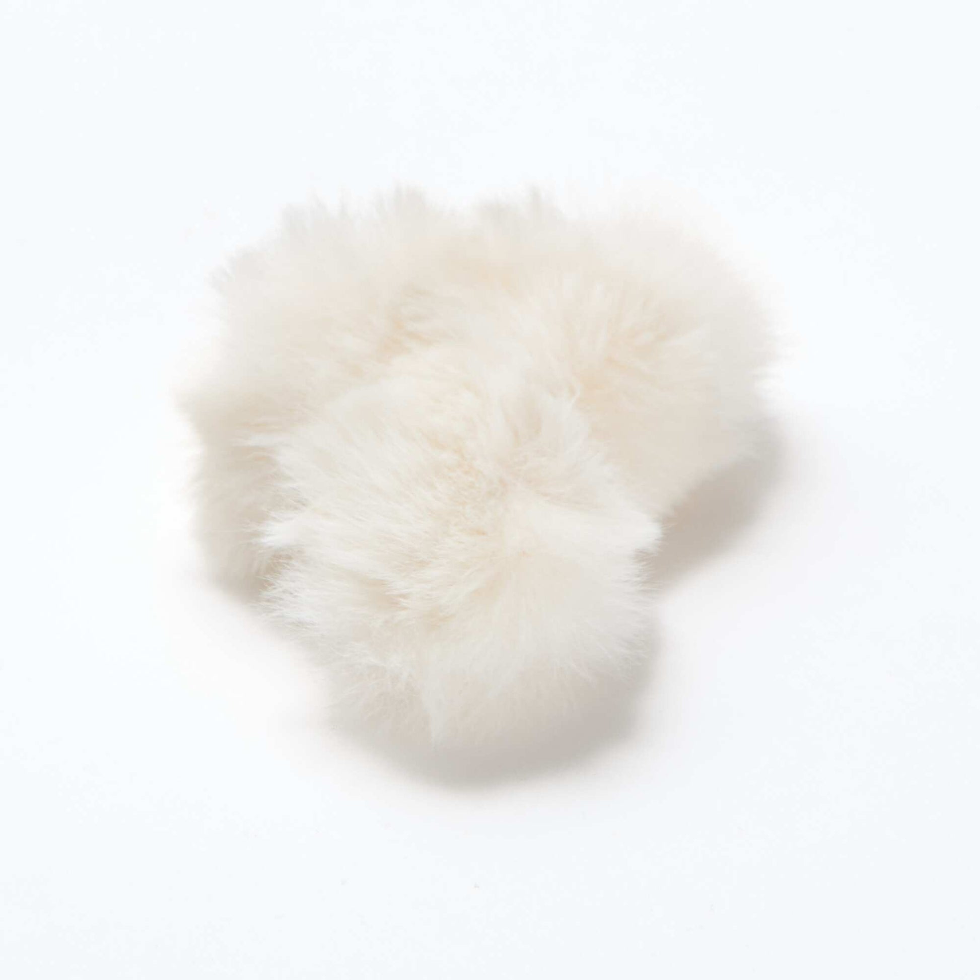 Pinces crabe en maille peluche BLANC