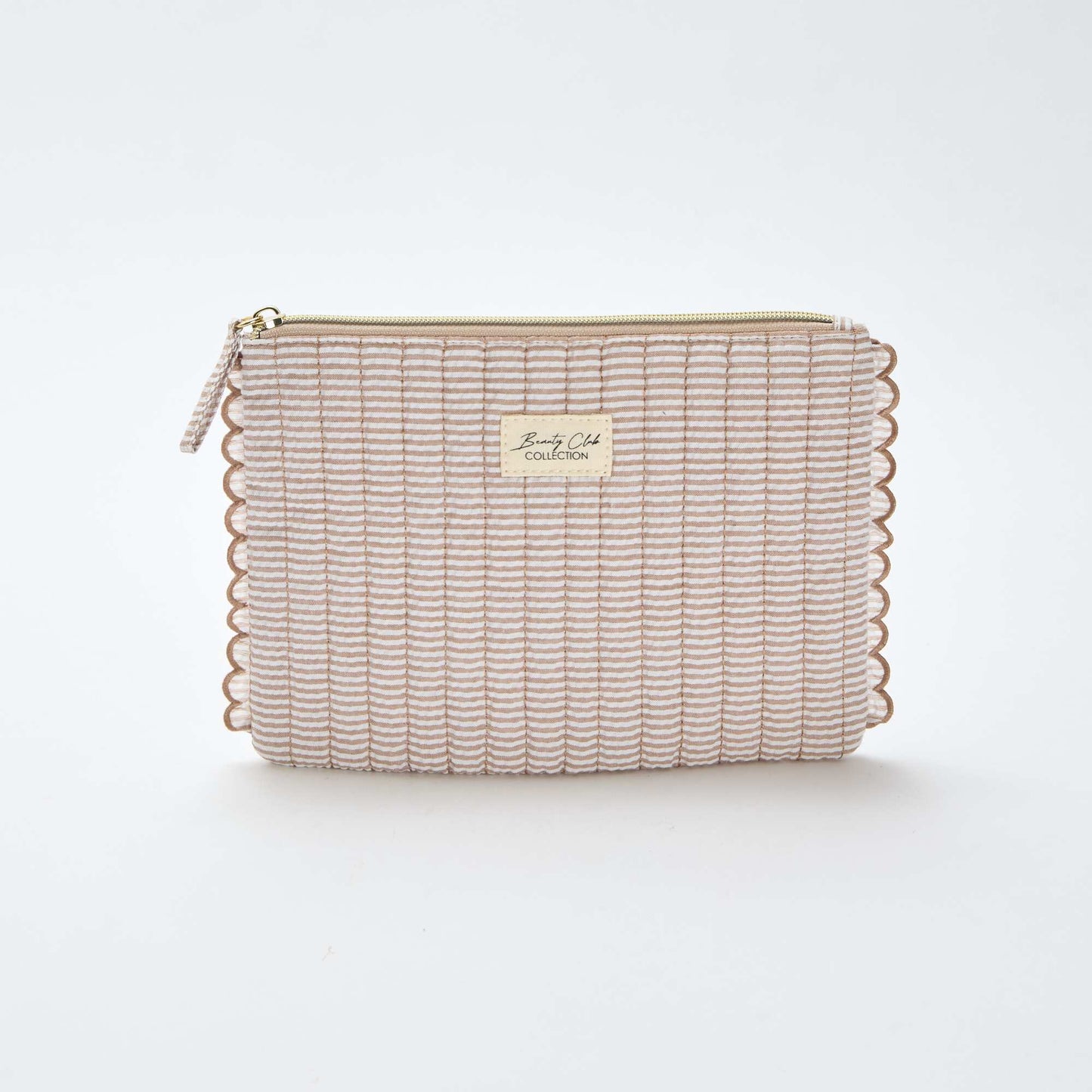 Trousse de rangement matelassée MARRON