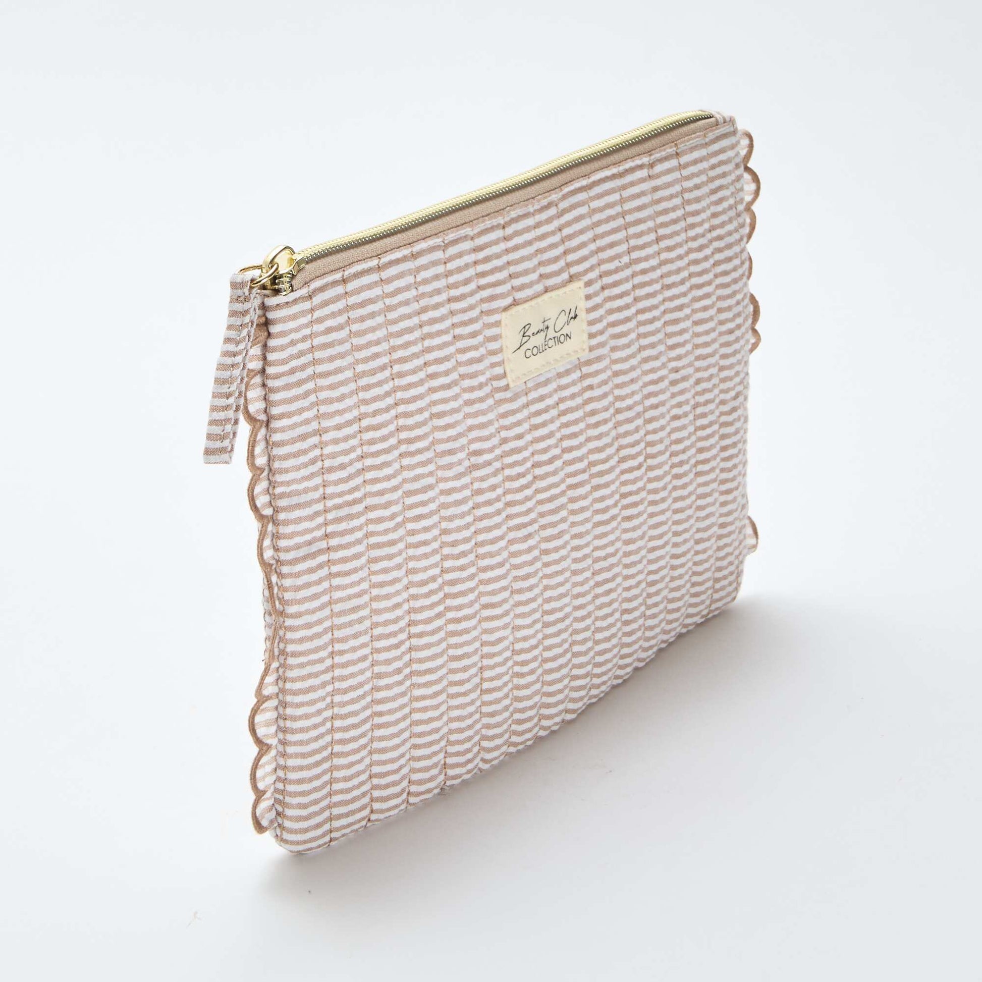 Trousse de rangement matelassée MARRON