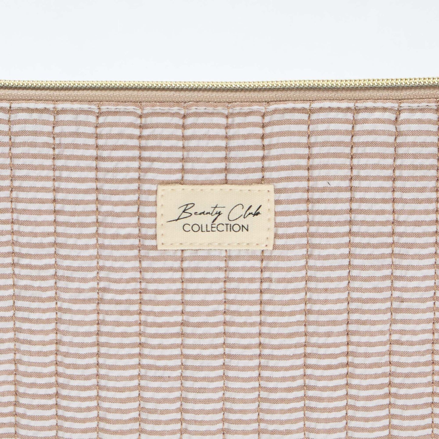 Trousse de rangement matelassée MARRON