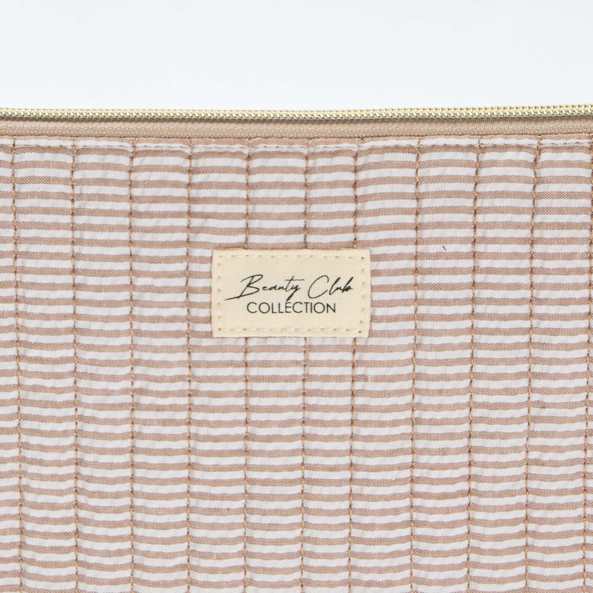 Trousse de rangement matelassée MARRON