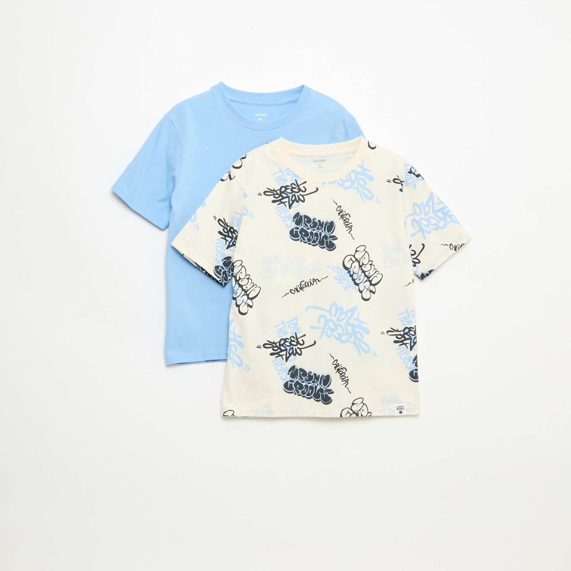 Lot de 2 T-shirts BEIGE