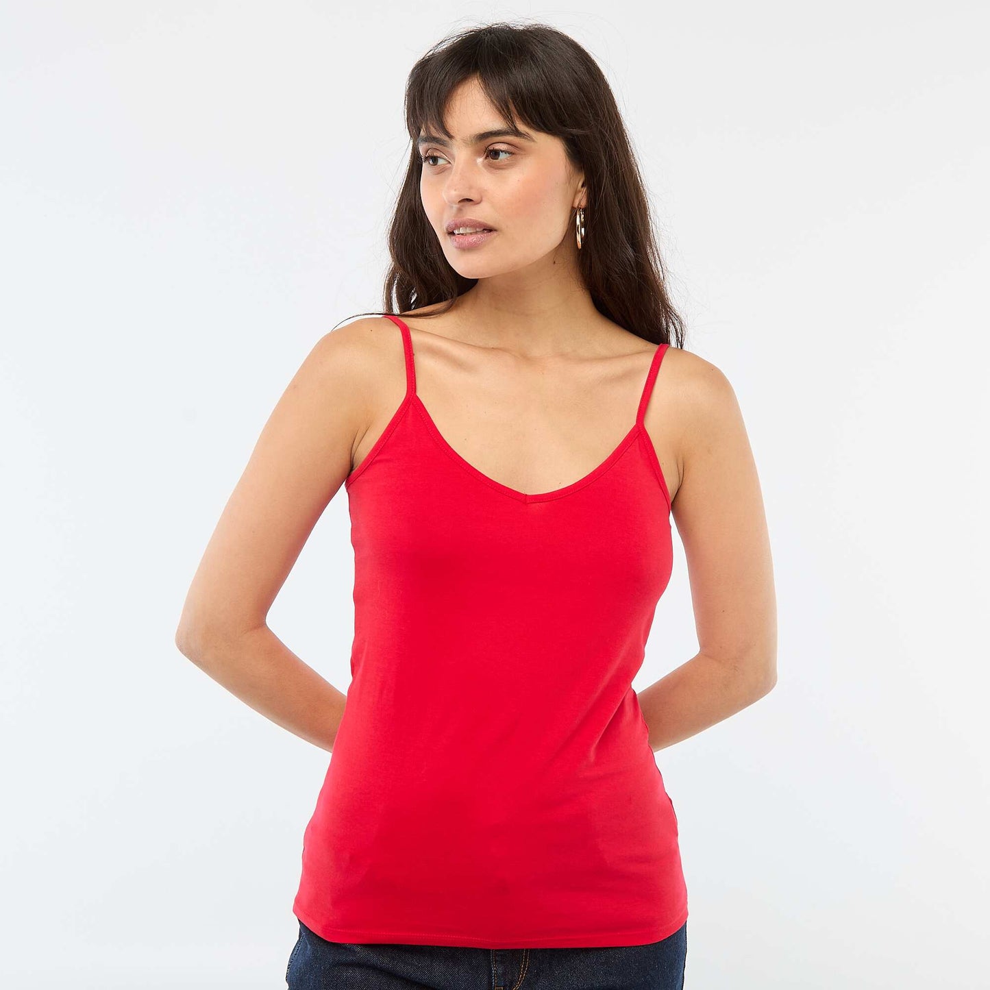 Débardeur fines bretelles ROUGE