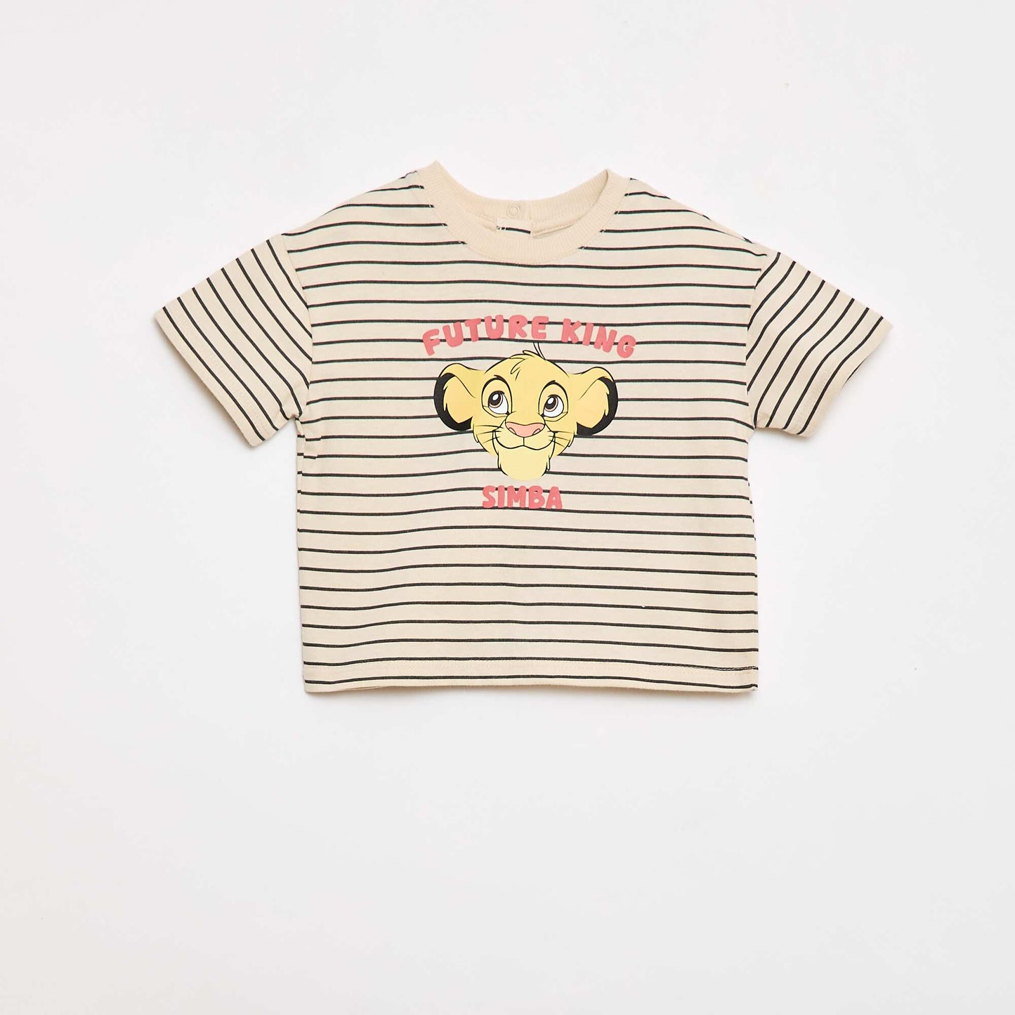 T-shirt 'Simba' 'Disney' à manches courtes BLANC