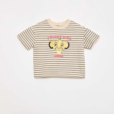 T-shirt 'Simba' 'Disney' à manches courtes BLANC