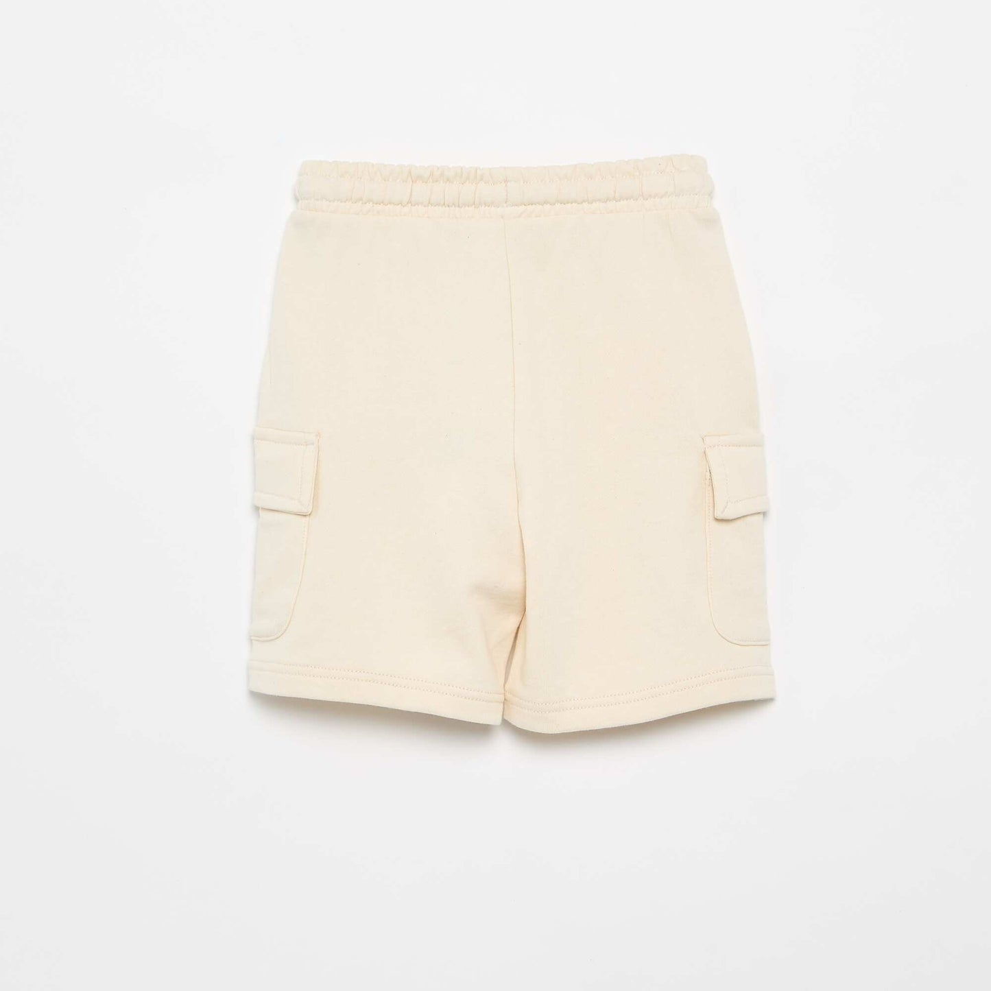 Short en molleton multipoche BEIGE