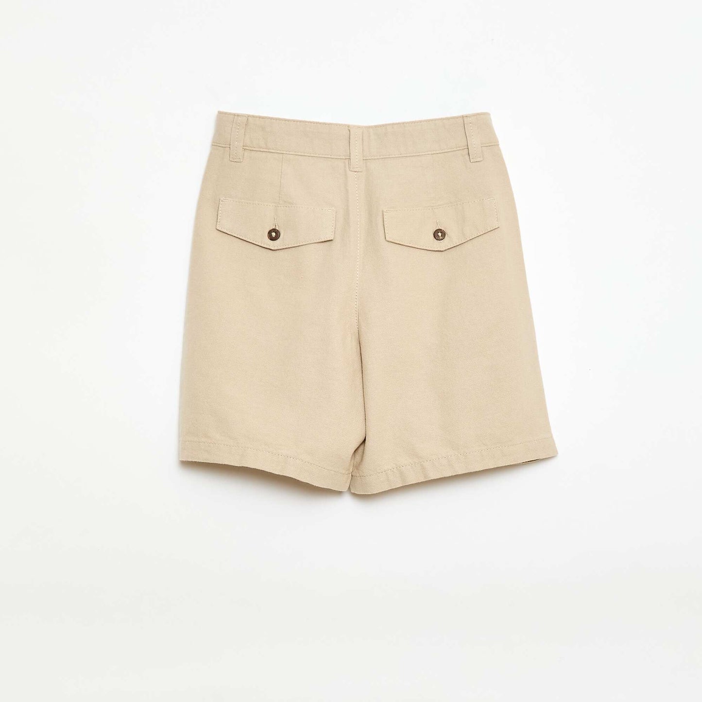 Short chino uni BEIGE