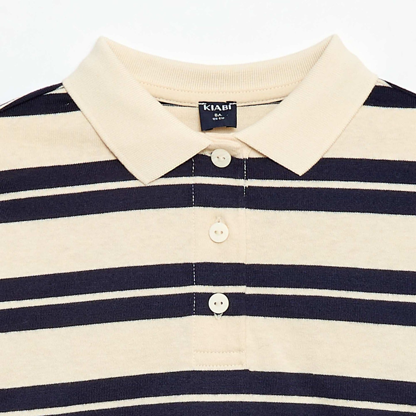 Polo oversize à rayures BLEU