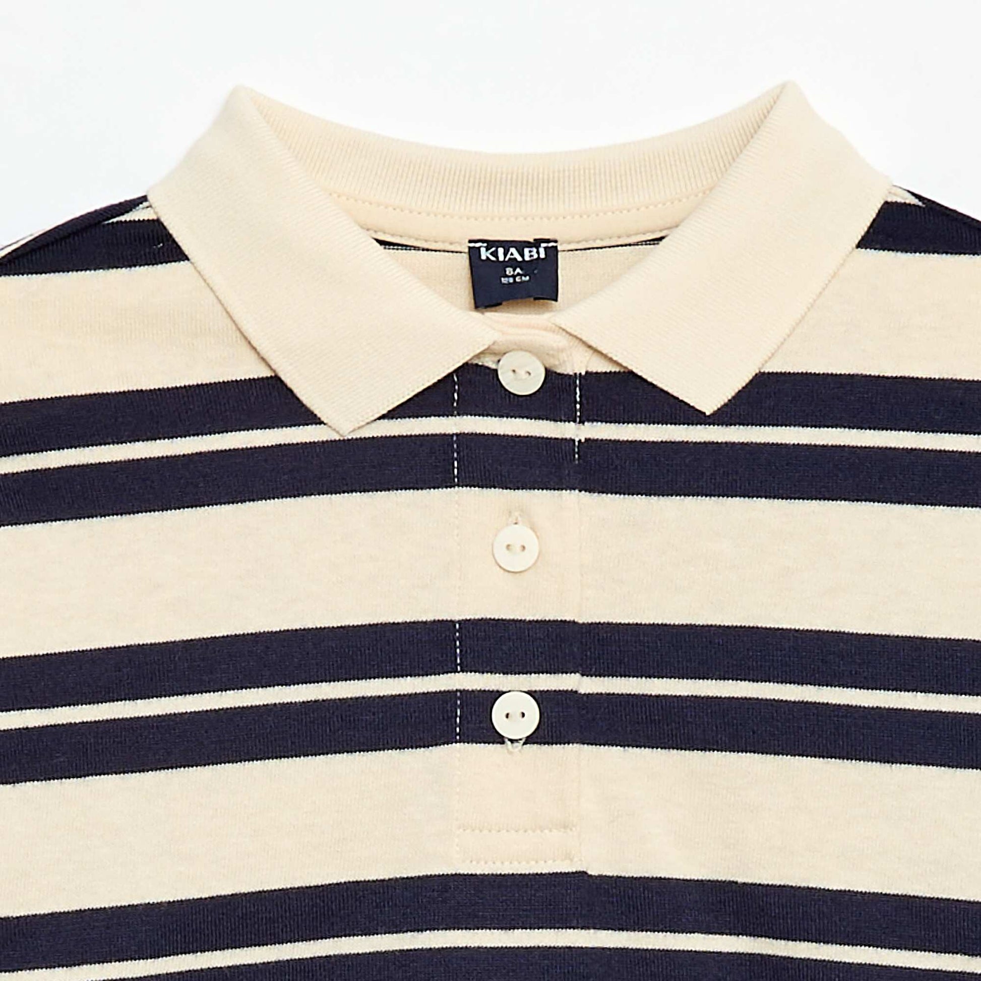 Polo oversize à rayures BLEU