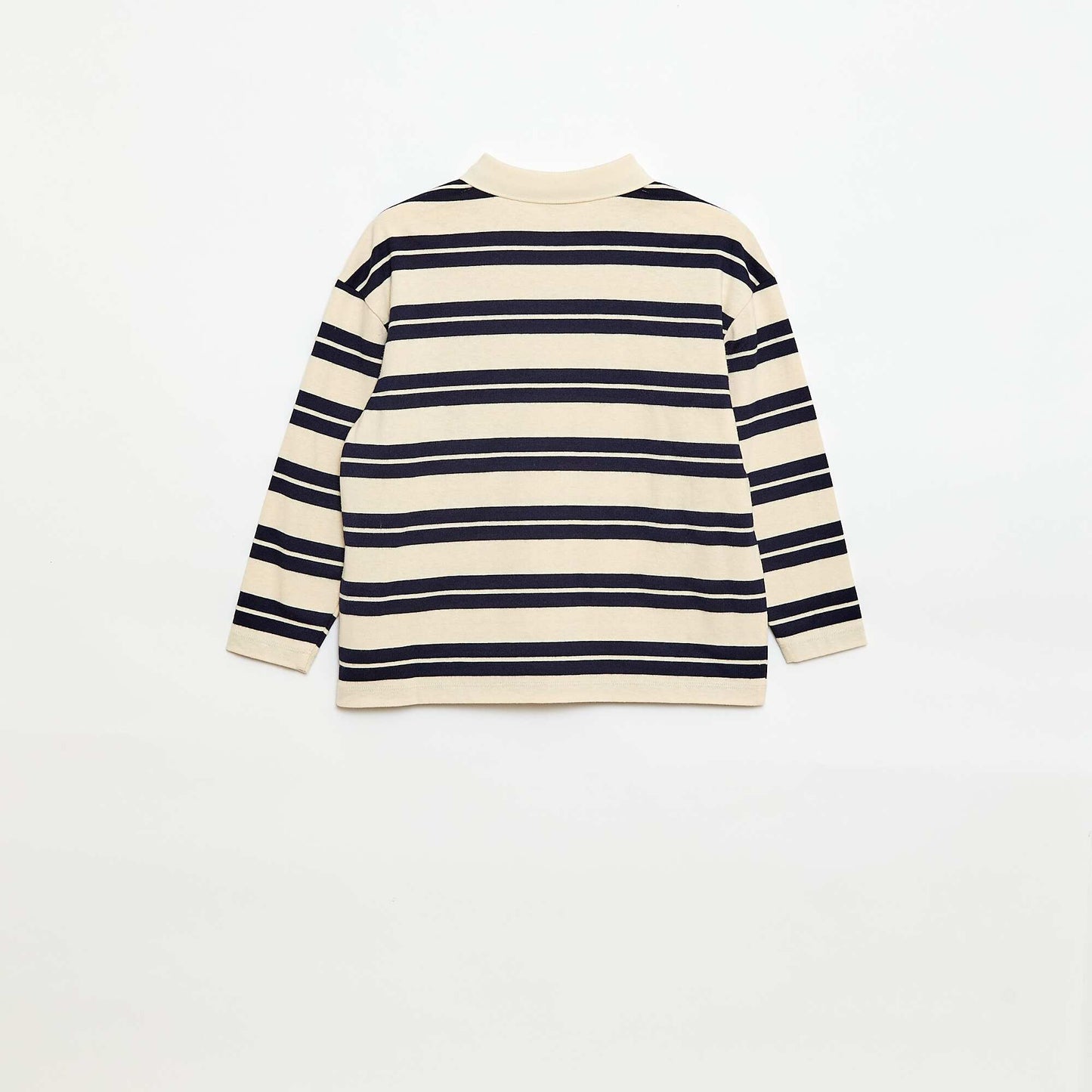 Polo oversize à rayures BLEU