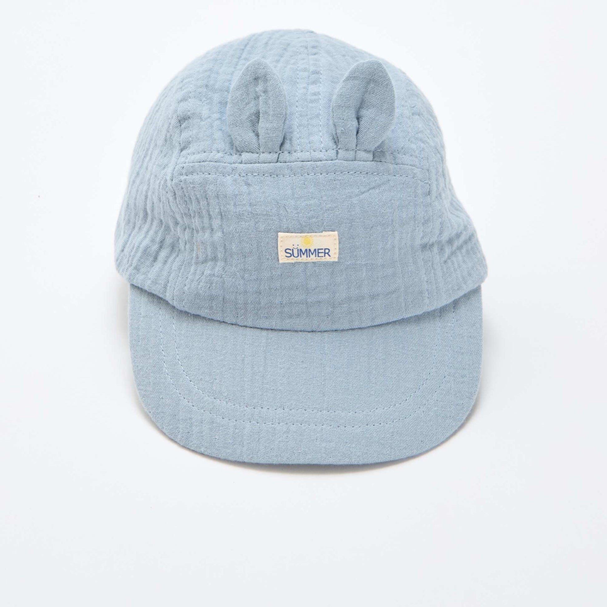 Casquette en gaze de coton BLEU