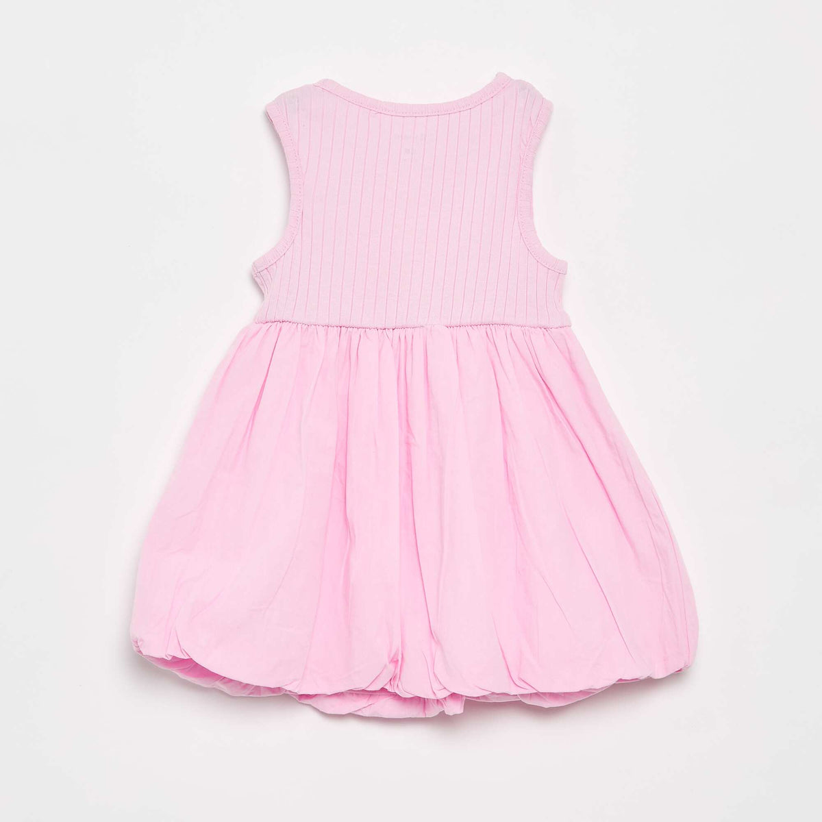 Robe sans manches bi-matière ROSE
