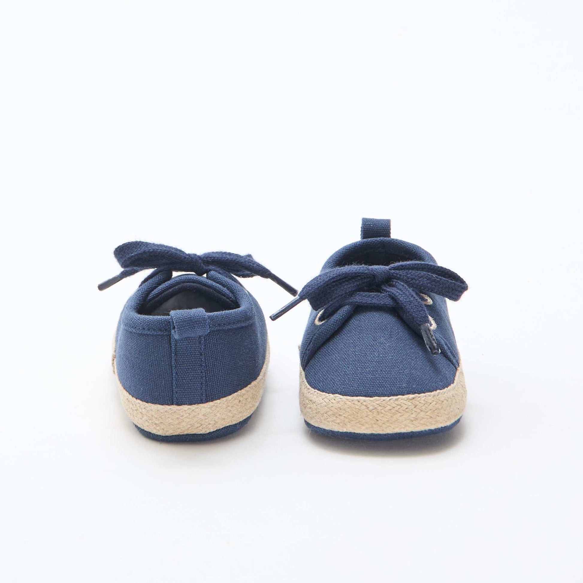 Baskets à lacets en tissu BLEU