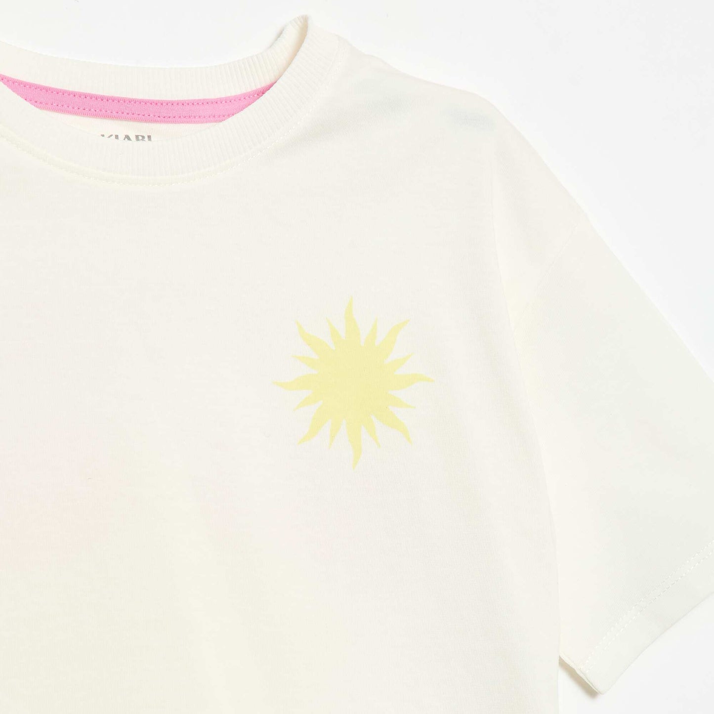 Ensemble de pyjama t-shirt + short - 2 pièces BLANC