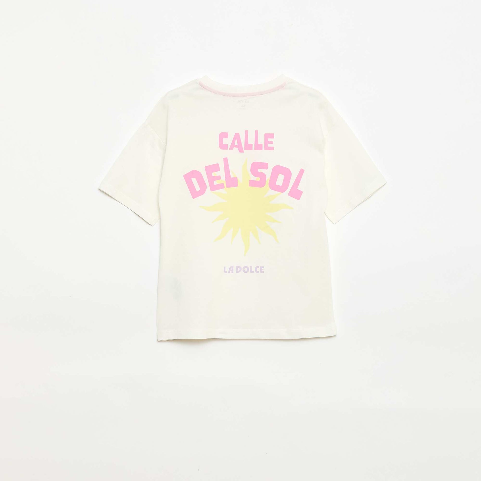 Ensemble de pyjama t-shirt + short - 2 pièces BLANC