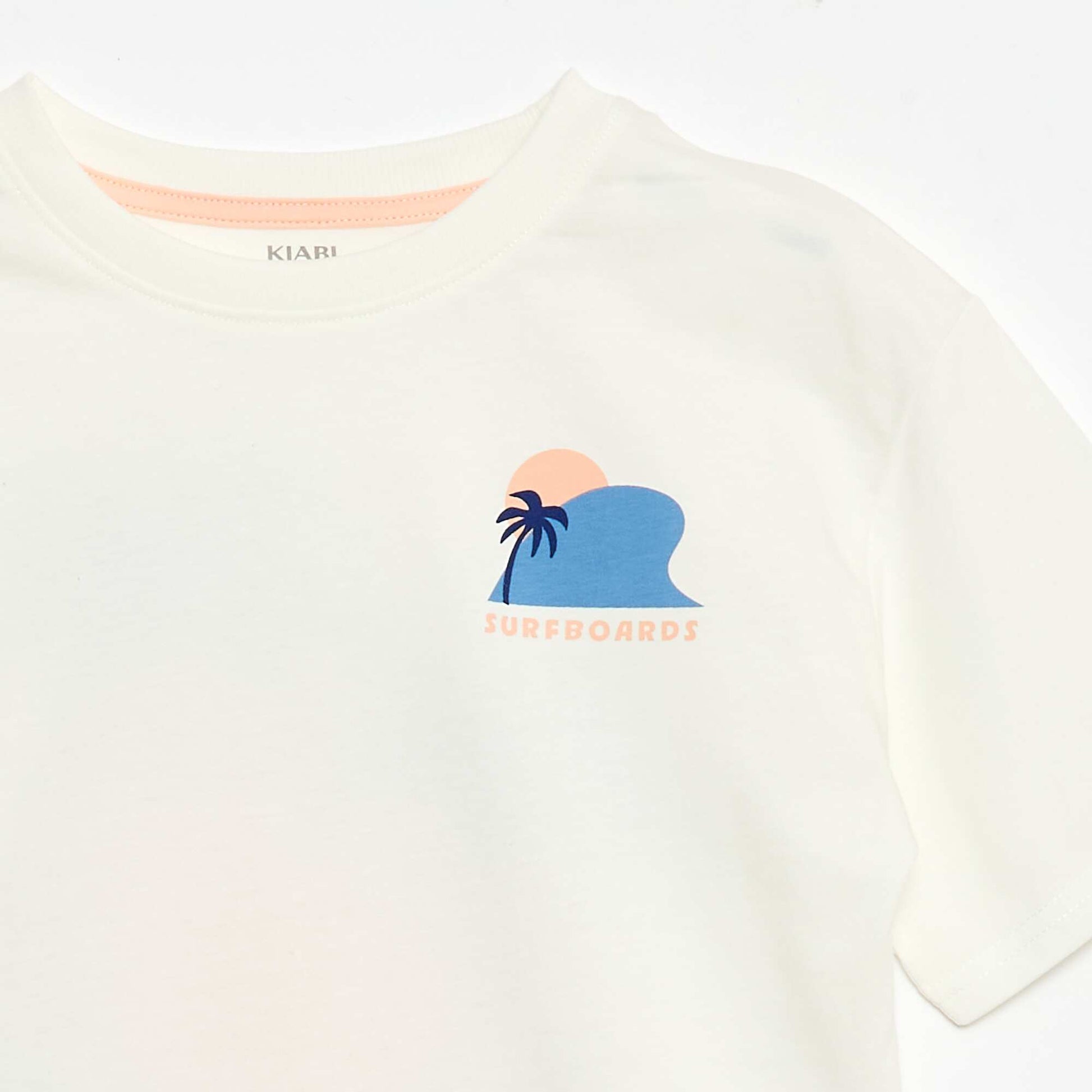 Ensemble de pyjama t-shirt + short - 2 pièces BLANC