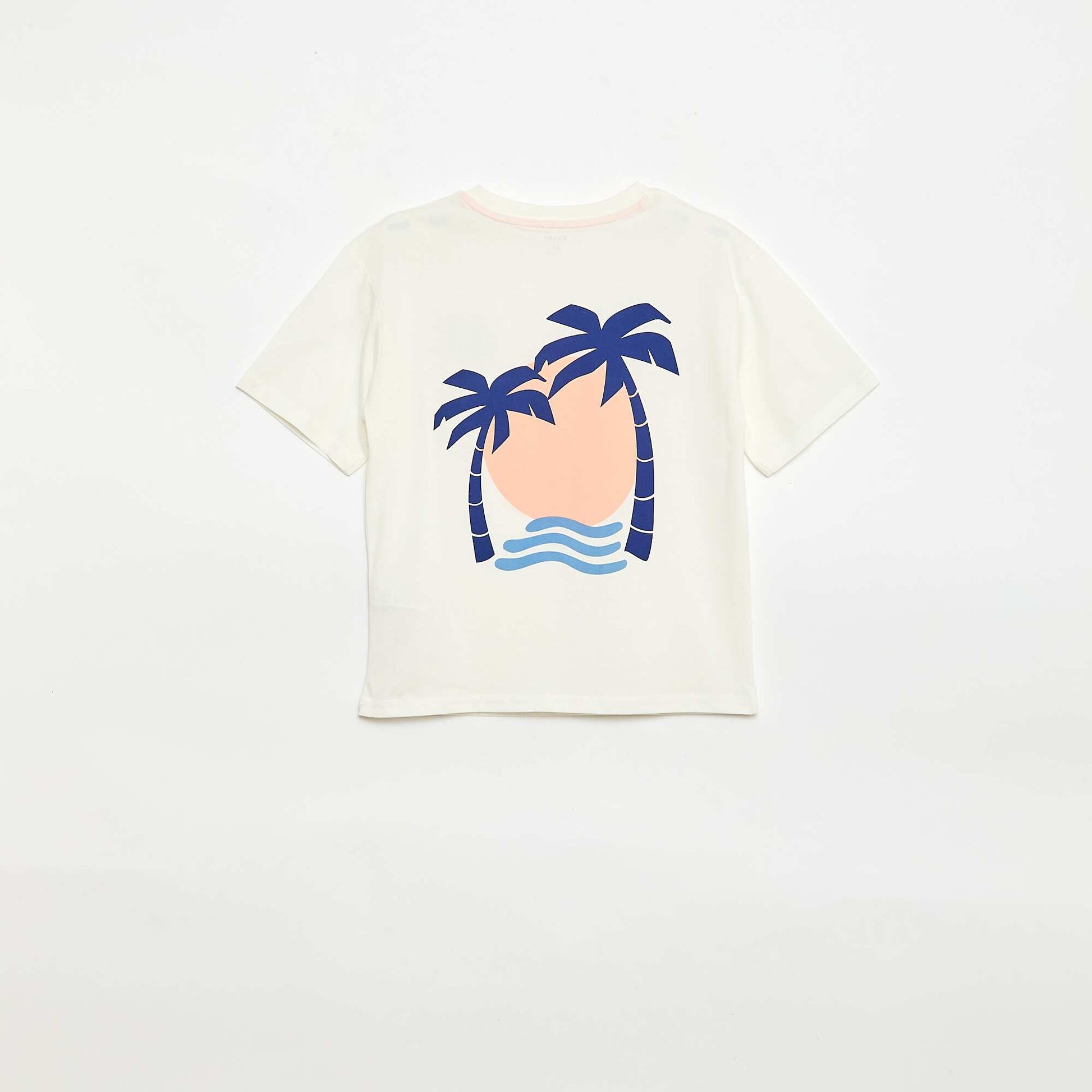 Ensemble de pyjama t-shirt + short - 2 pièces BLANC