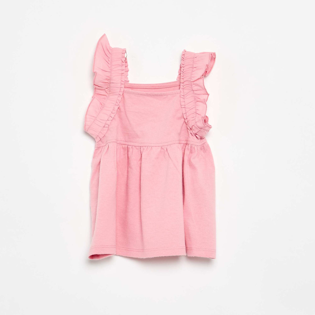 Tee-shirt à bretelles volantées ROSE