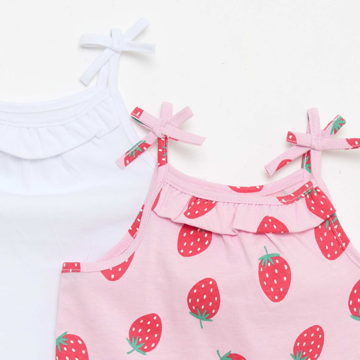 Lot de 2 débardeurs à bretelles ROSE