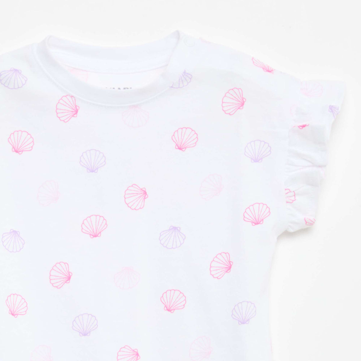 Lot de 2 T-shirts à manches courtes en jersey de coton BLANC
