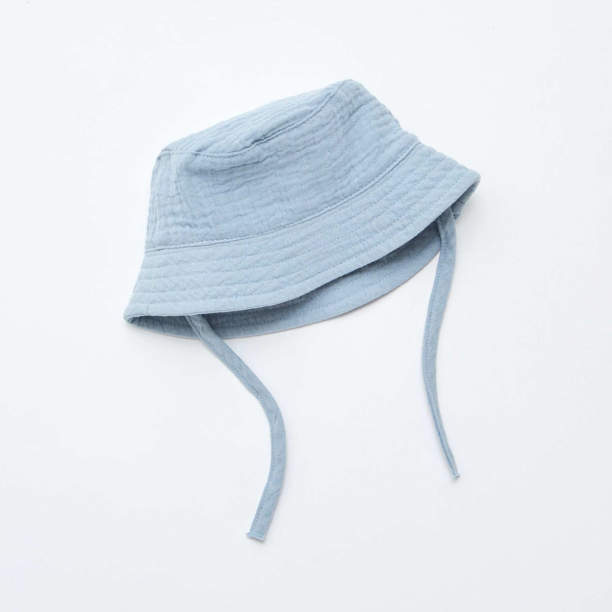 Bob en gaze de coton BLEU