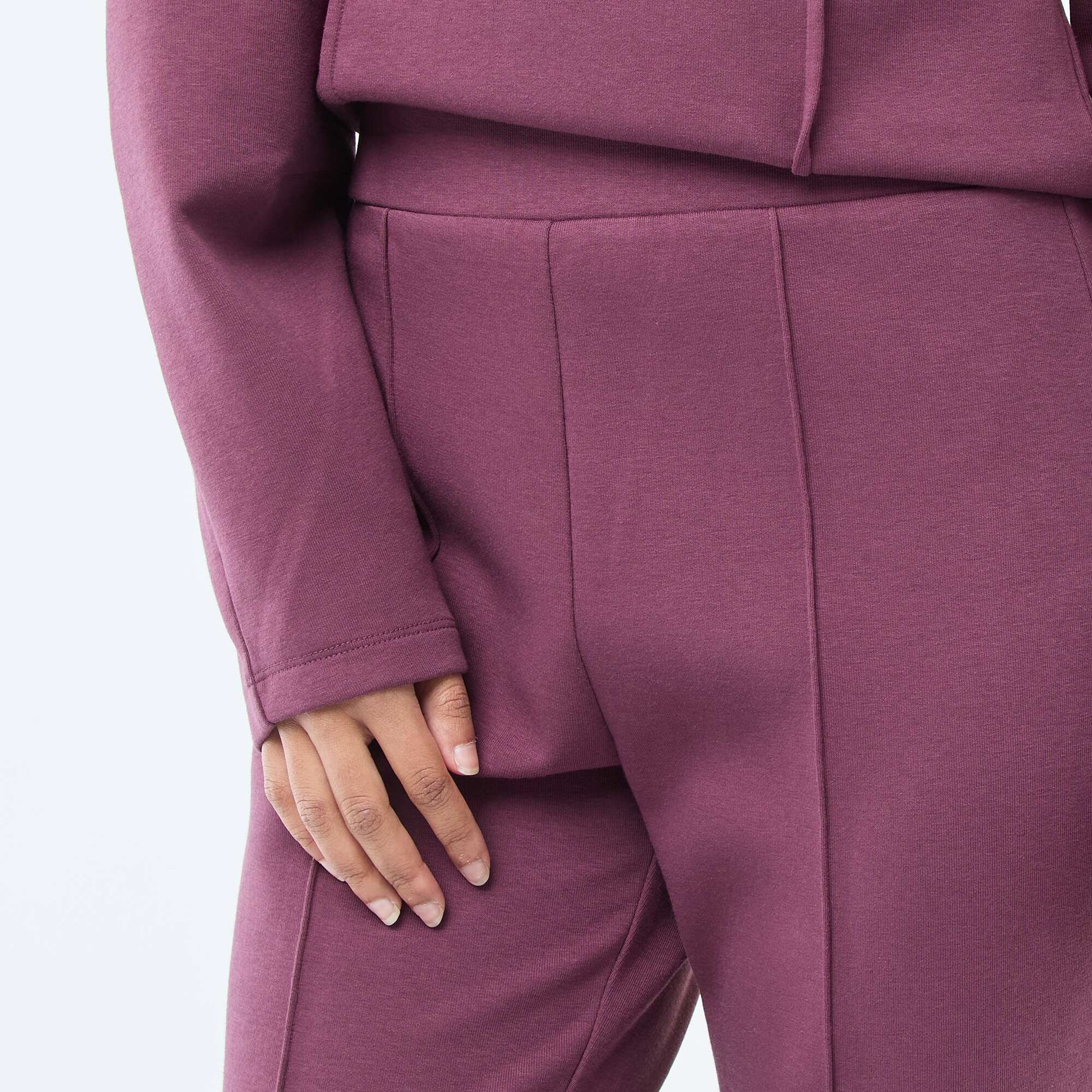 Pantalon large en molleton léger VIOLET
