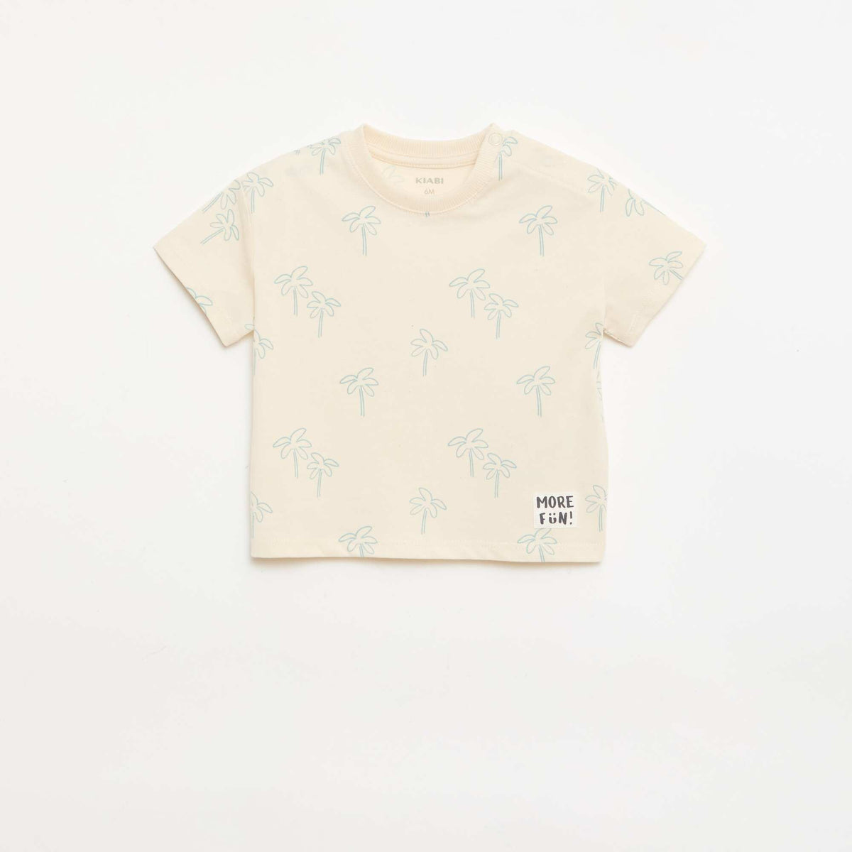 Lot de 2 T-shirts à manches courtes en jersey de coton BEIGE