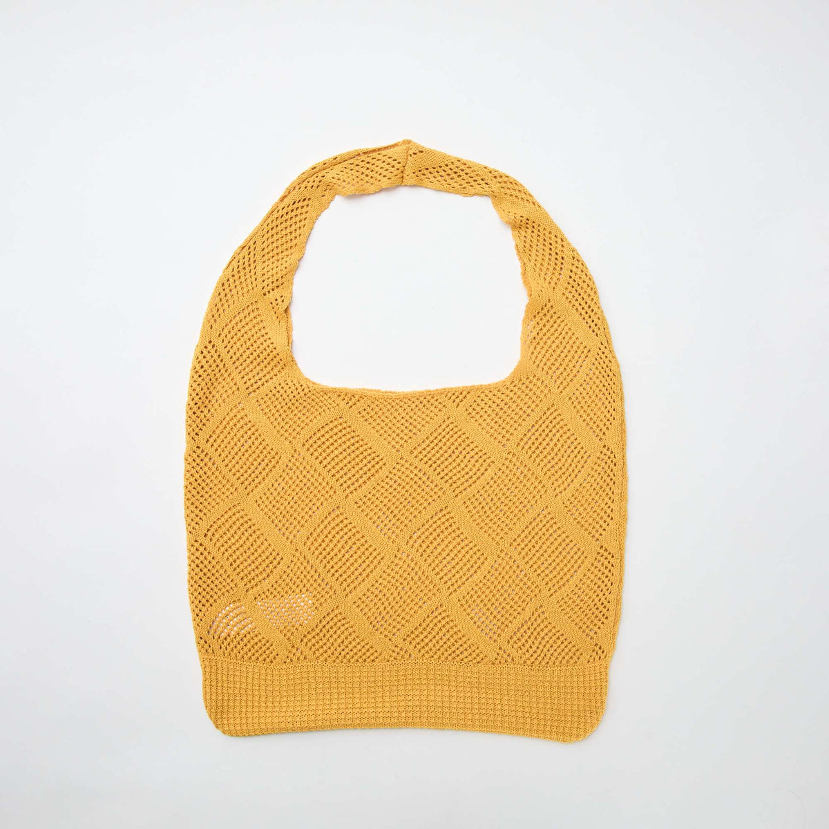 Sac bandoulière en crochet JAUNE