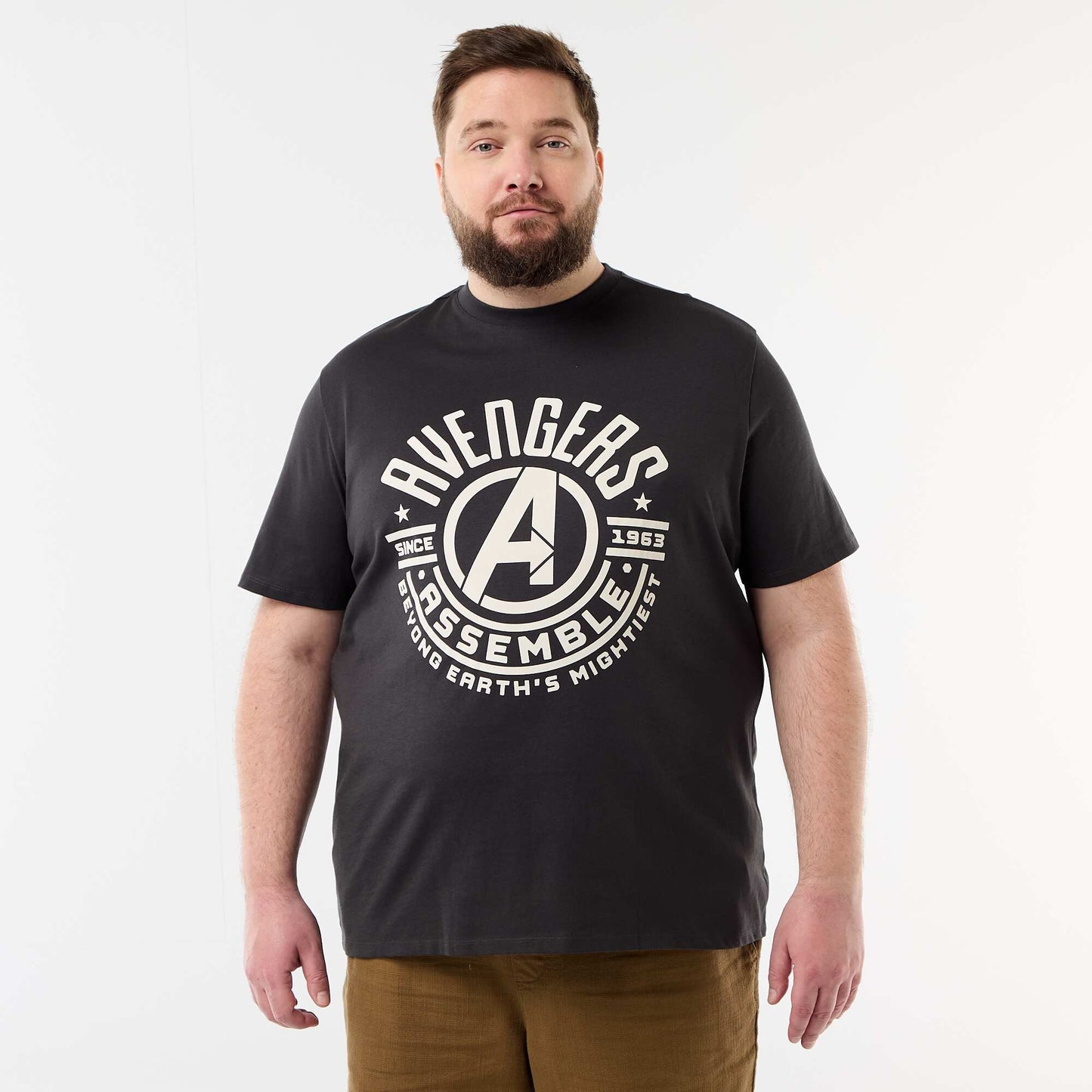 Tee-shirt 'Avengers' à manches courtes NOIR