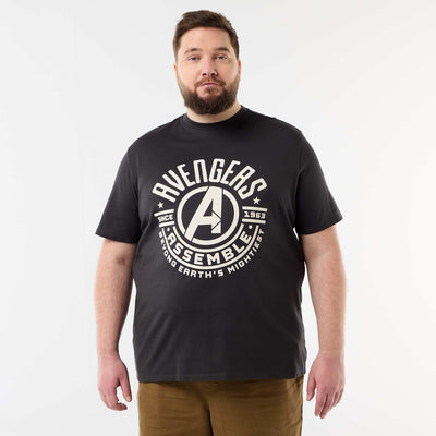 Tee-shirt 'Avengers' à manches courtes NOIR