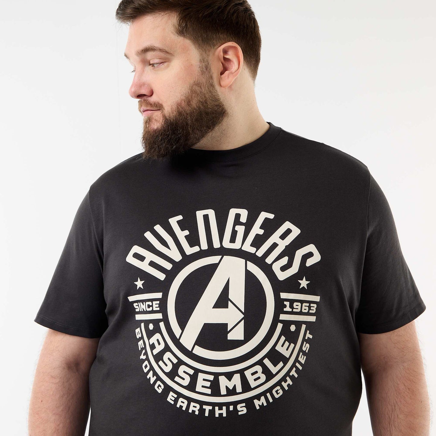 Tee-shirt 'Avengers' à manches courtes NOIR