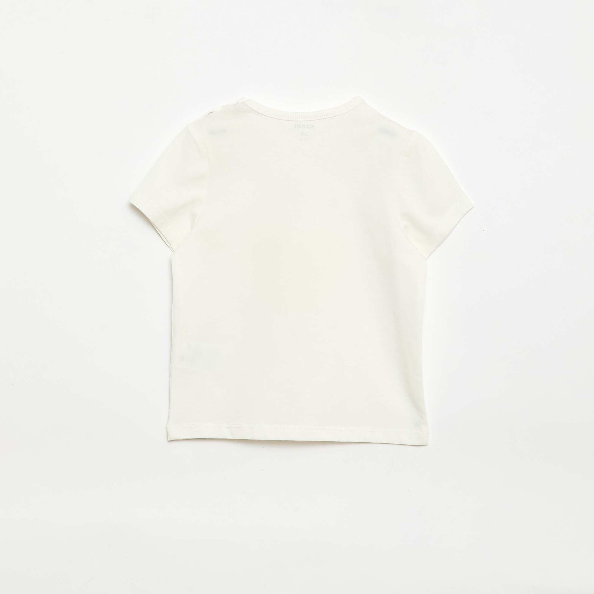 Ensemble pyjama court t-shirt + short - 2 pièces BLANC