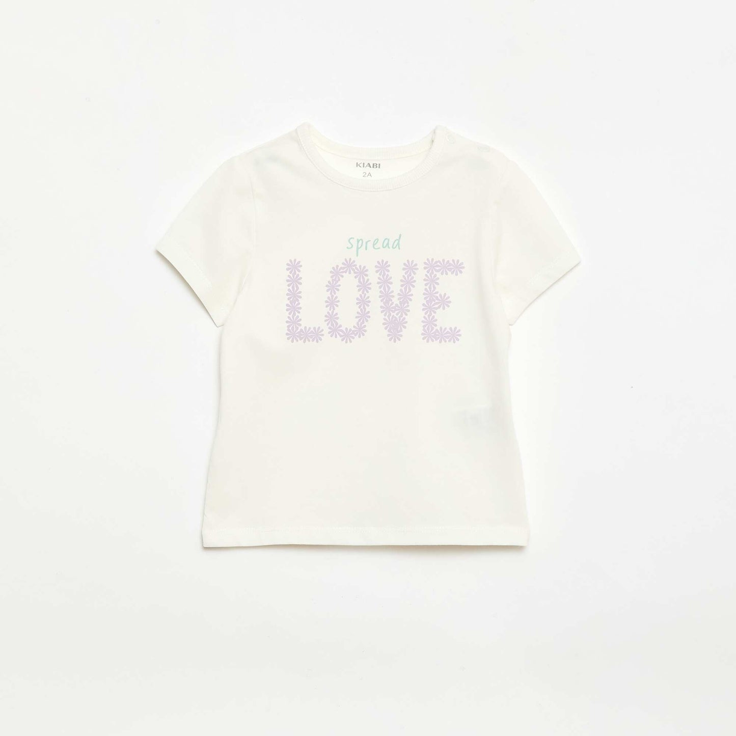 Ensemble pyjama court t-shirt + short - 2 pièces BLANC