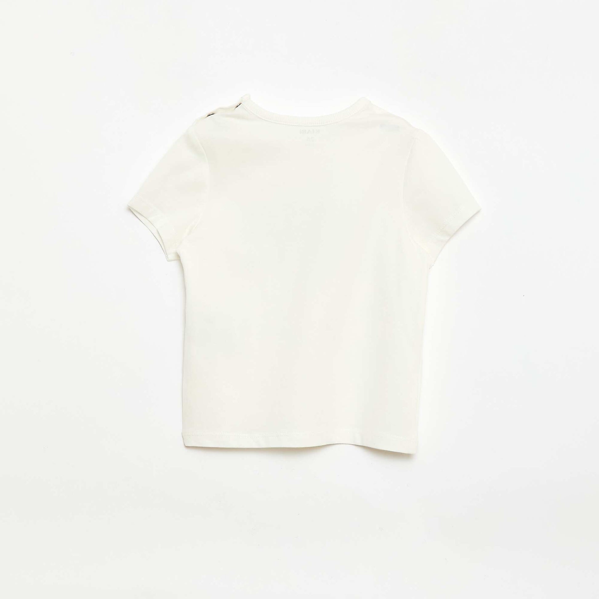 Ensemble pyjama court t-shirt + short - 2 pièces BLANC