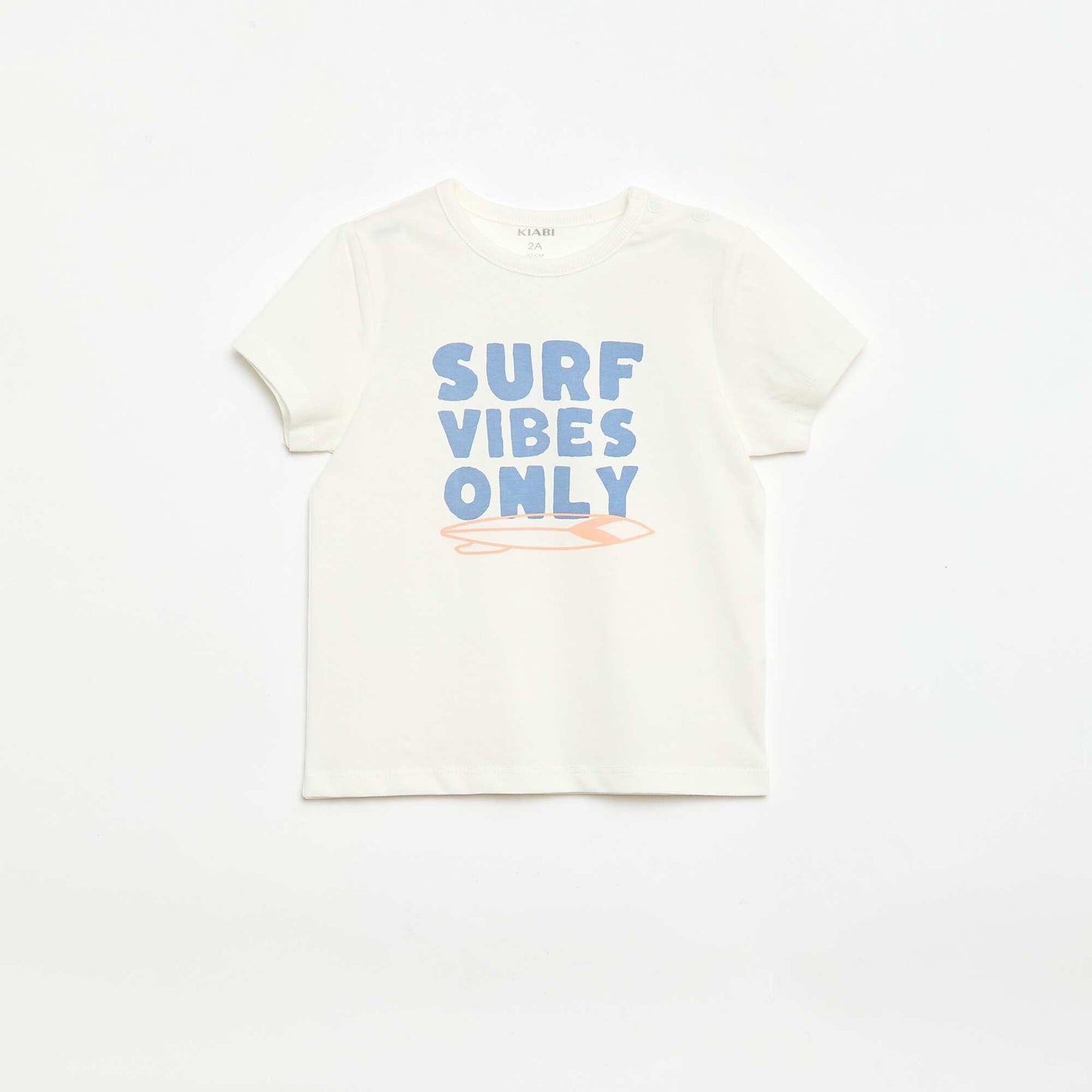 Ensemble pyjama court t-shirt + short - 2 pièces BLANC