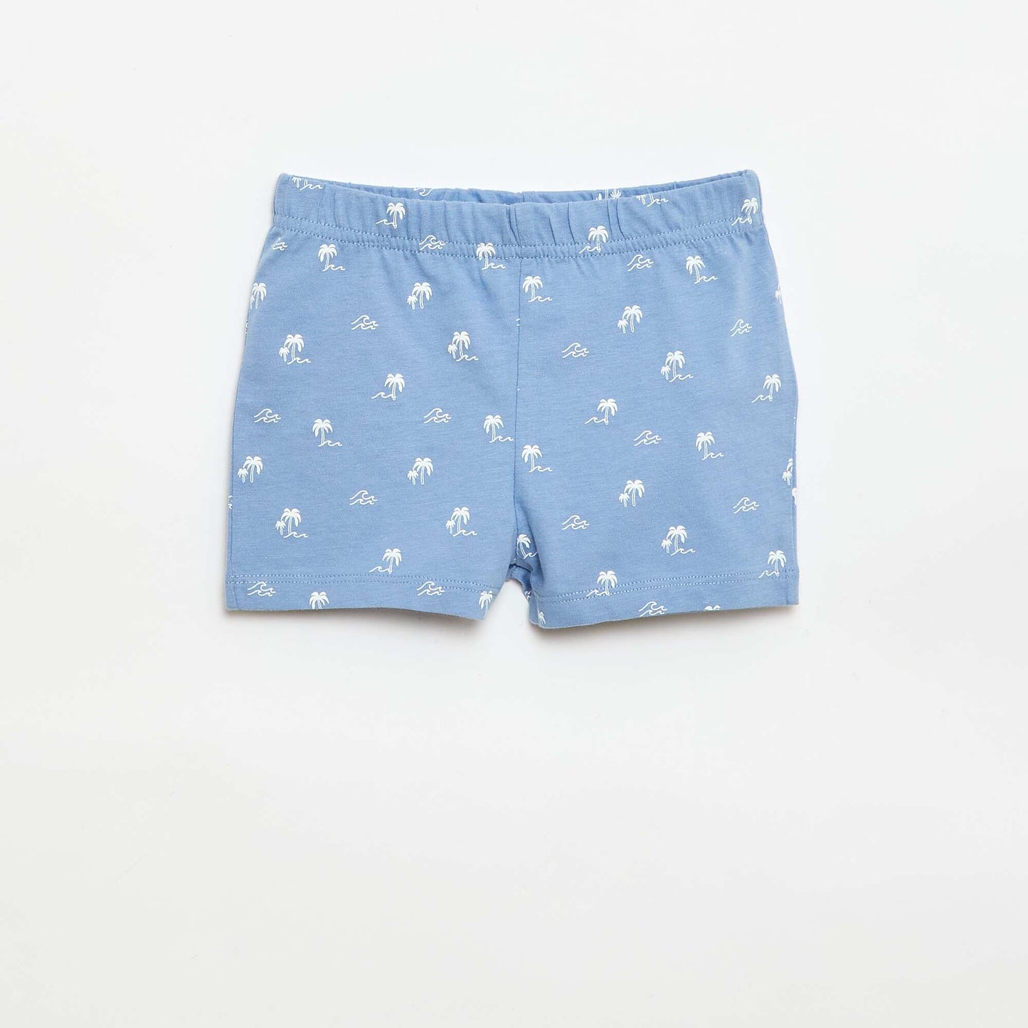 Ensemble pyjama court t-shirt + short - 2 pièces BLANC