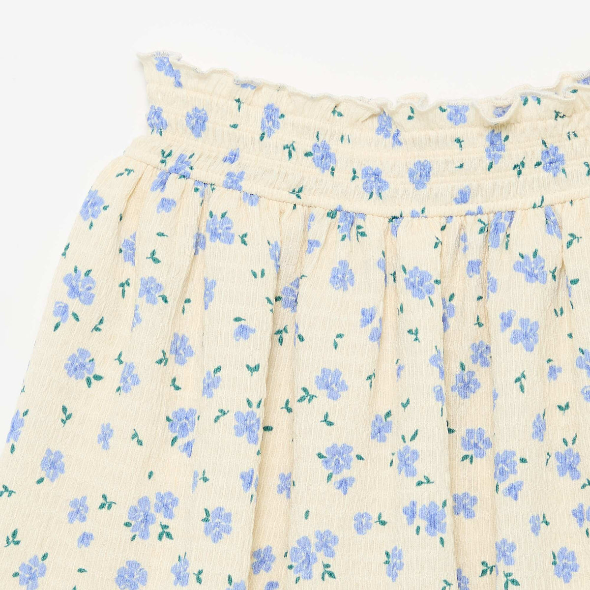 Jupe courte forme patineuse avec short intégré BEIGE