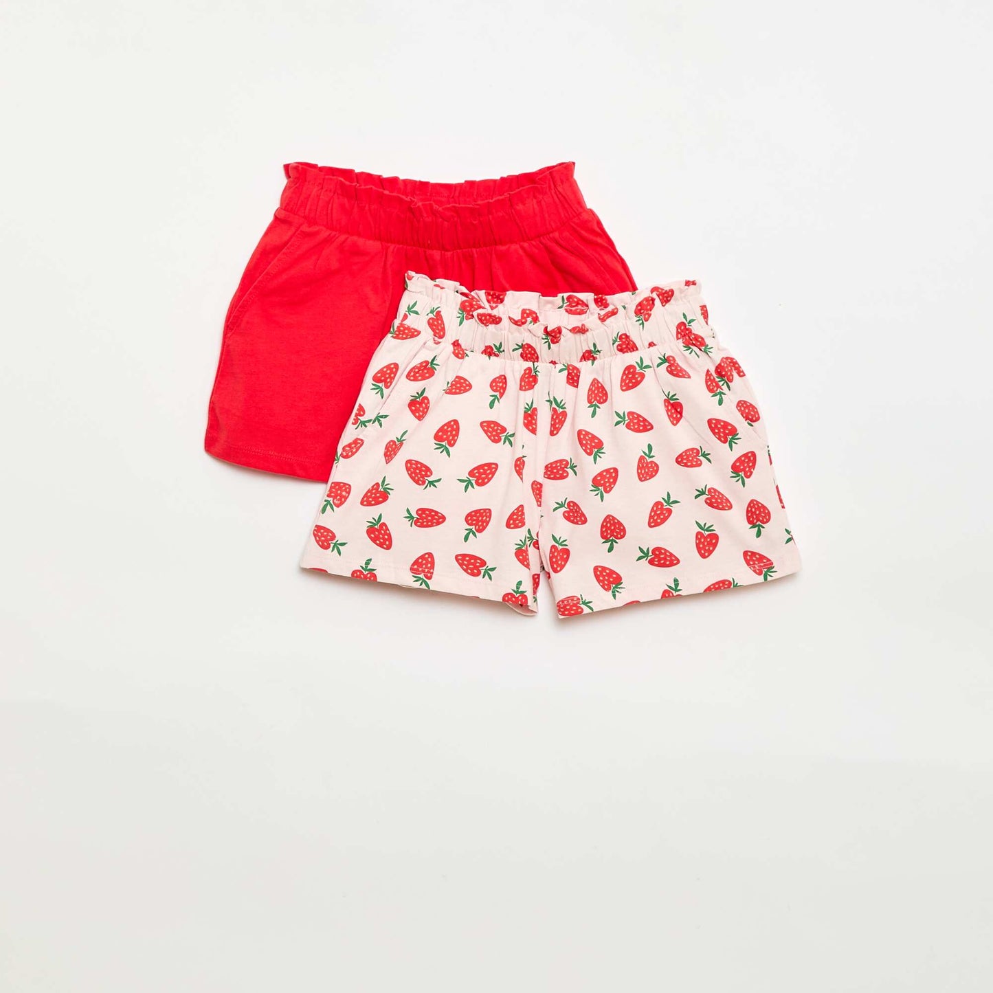 Lot de 2 shorts à la taille élastiquée ROSE