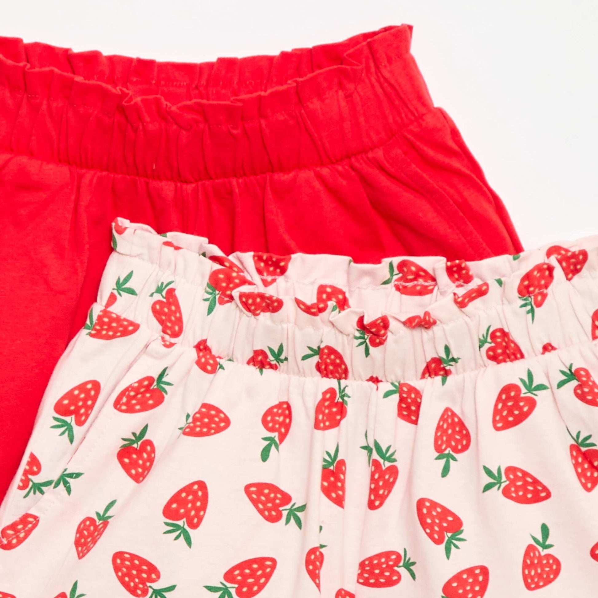 Lot de 2 shorts à la taille élastiquée ROSE