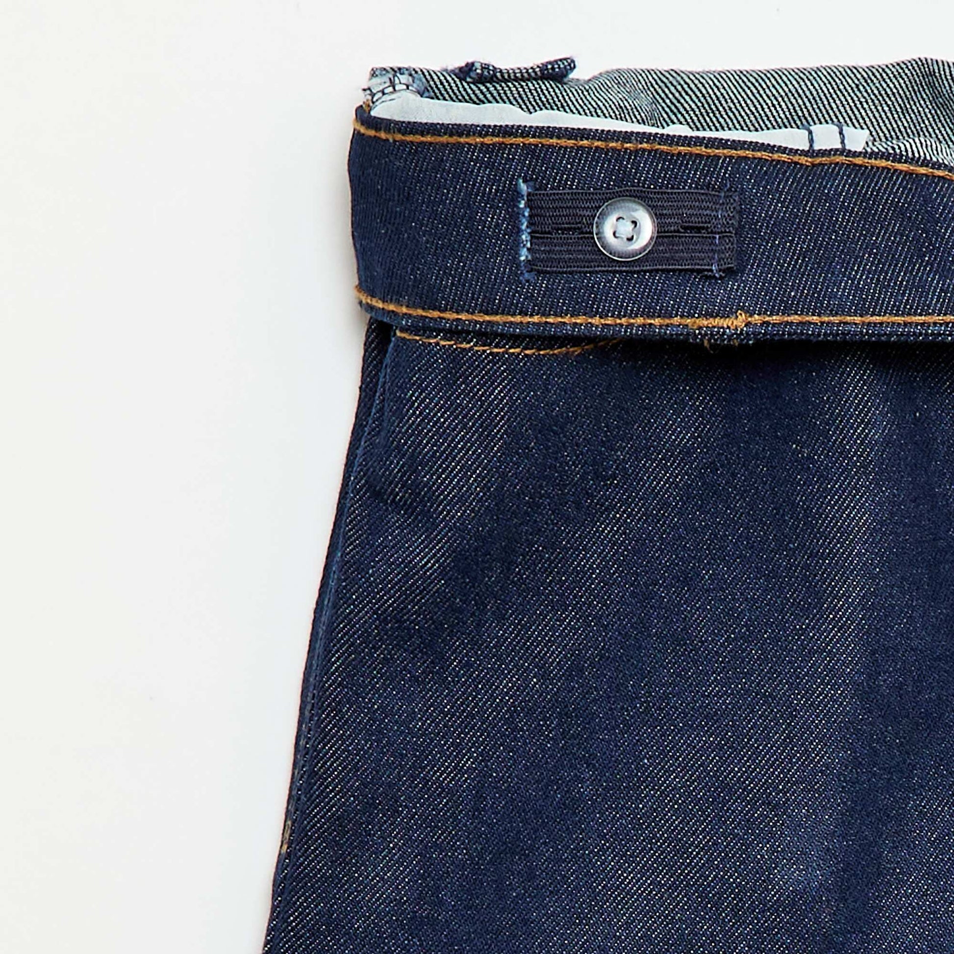 Pantalon en denim coupe droite BLEU
