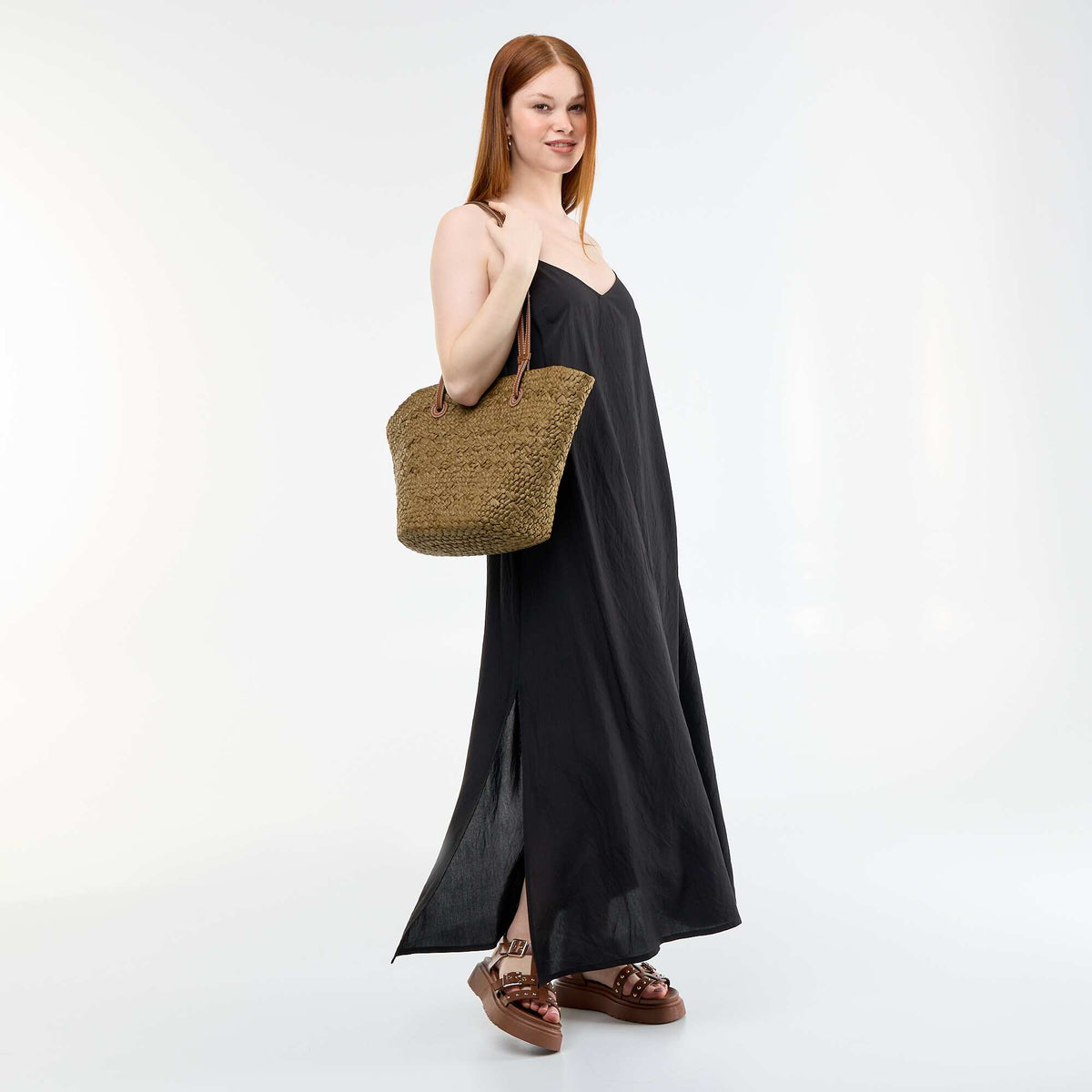 Robe longue fluide NOIR
