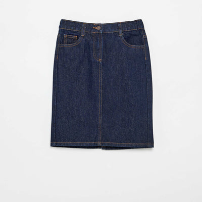 Jupe en jean à 5 poches BLEU