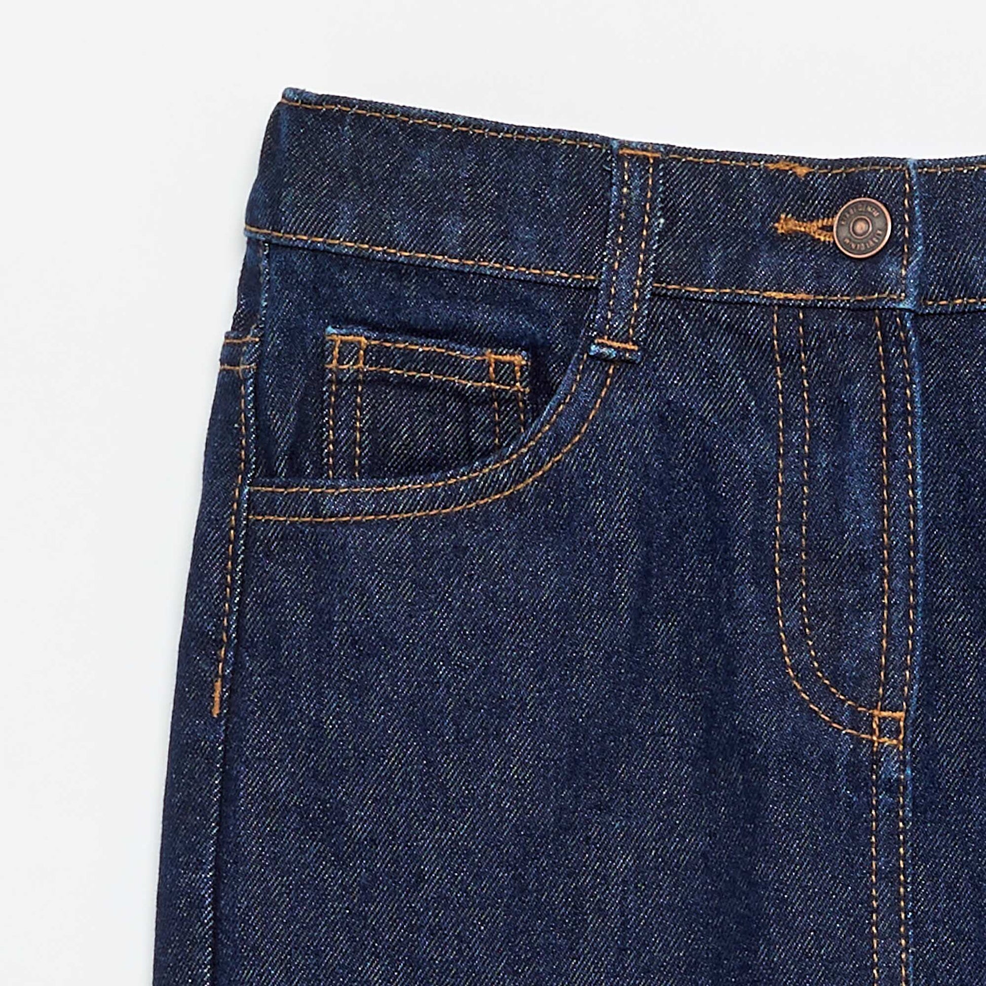 Jupe en jean à 5 poches BLEU