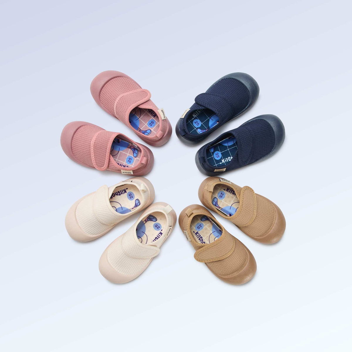 Chaussons motricité 4 'marcher' - Kitchoun BLEU